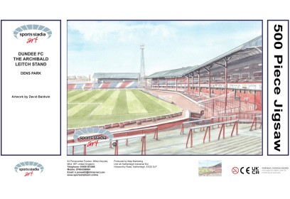 Dens Park Stadium Stand Fine Art Jigsaw Puzzle - Dundee FC